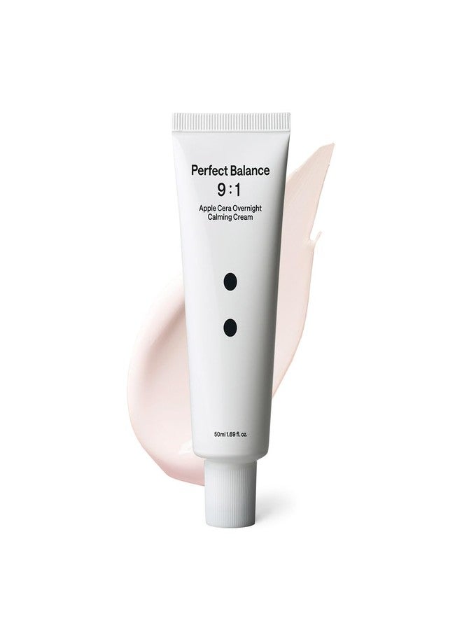 B.LAB B:Lab Apple Cera Overnight Calming Cream 50 ml | 2% Ceramide NP (20,000 ppm) + Apple Vinegar | Barrier-Repair Night Moisturizer for Red & Dehydrated Skin | 1.69 fl oz - Image 1